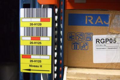 inotec Barcode Etikett Regaldurchfahrten inotec Barcode Etikett Regaldurchfahrten